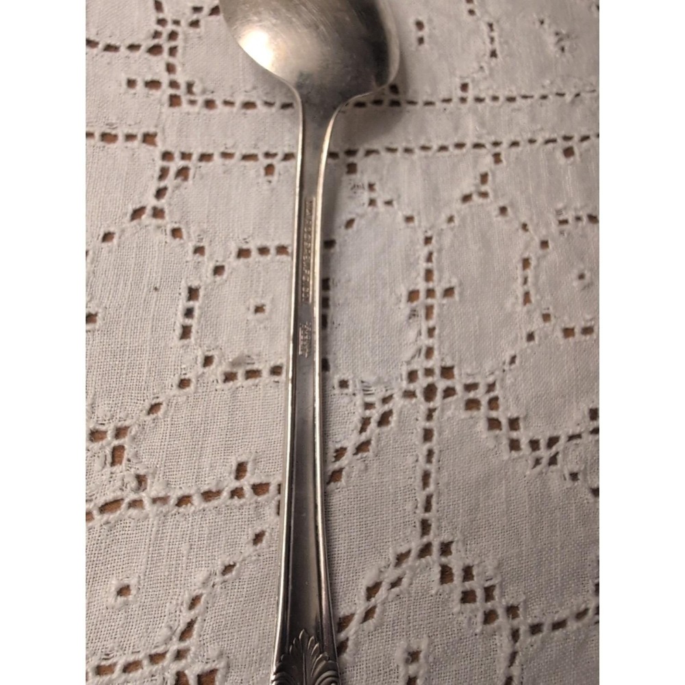 William Rogers Mfg. Co. Silver Plate Table Spoon Avalon Cabin 8.5 inch - Picture 12 of 13